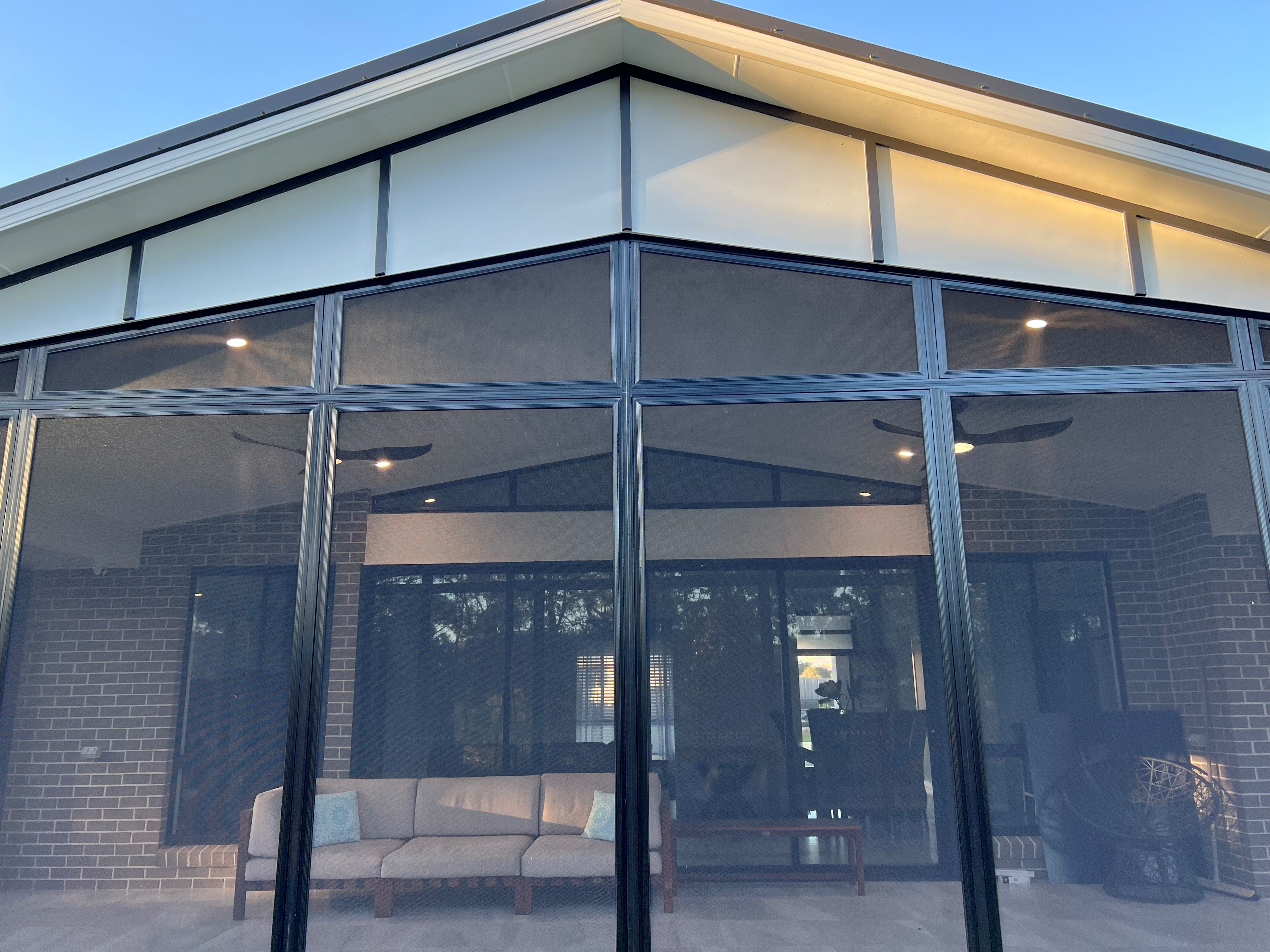 ScreenGuard patio enclosure — interior view