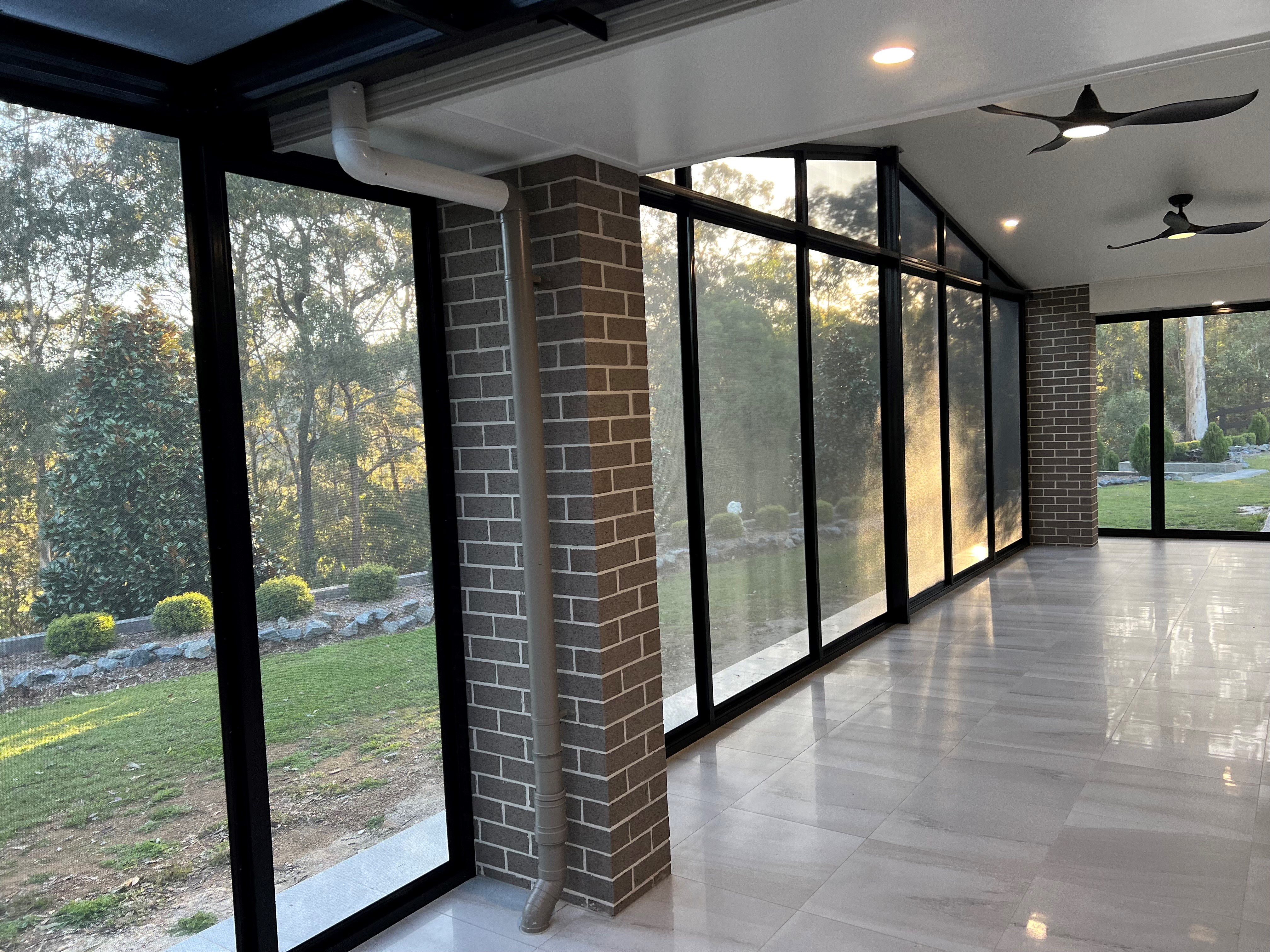ScreenGuard patio enclosure — enclosed outdoor entertaining area