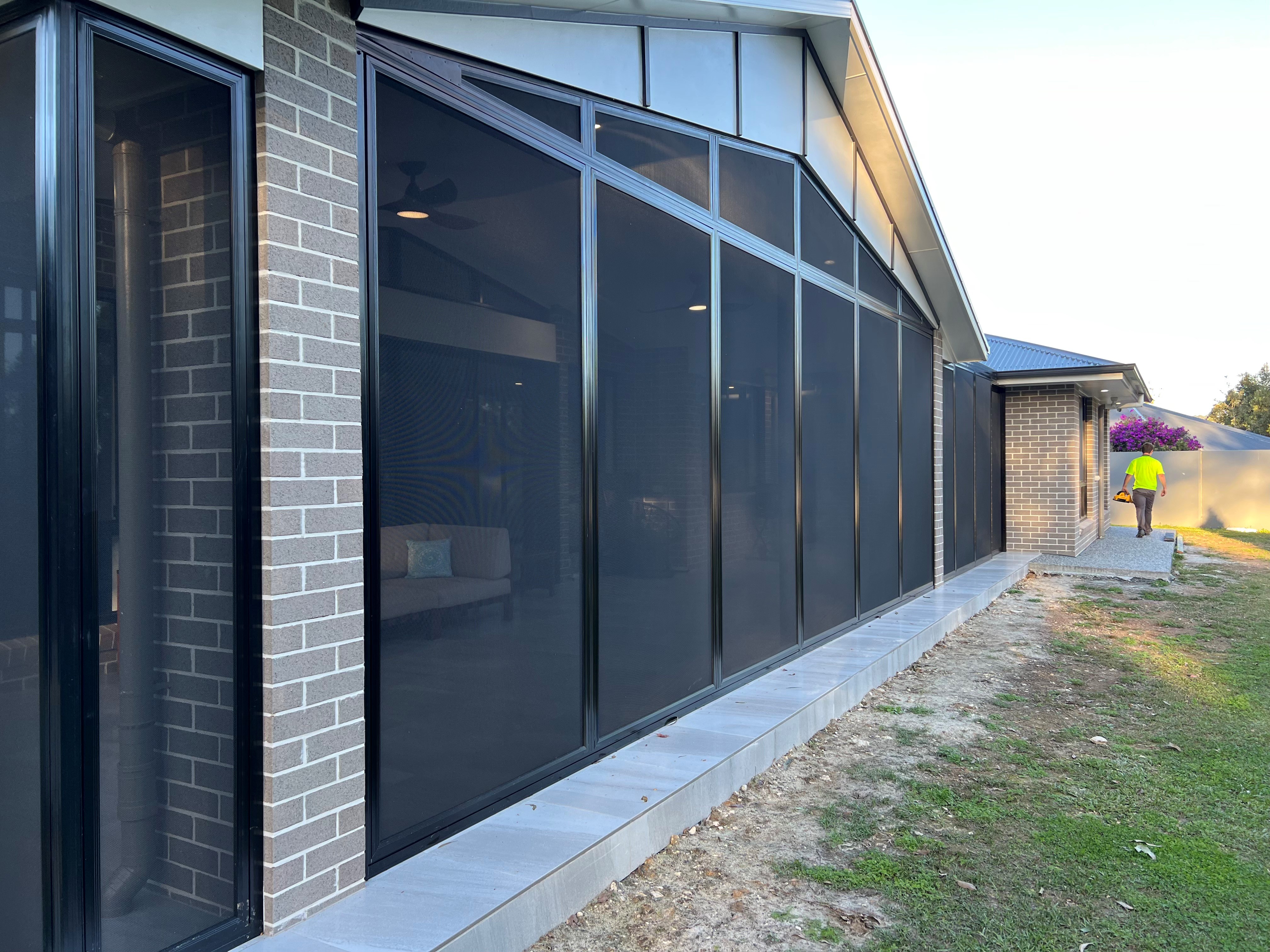ScreenGuard patio enclosure with natural ventilation