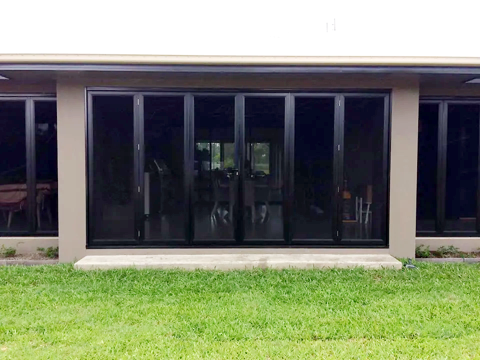 ScreenGuard bi-fold screen installation — residential property